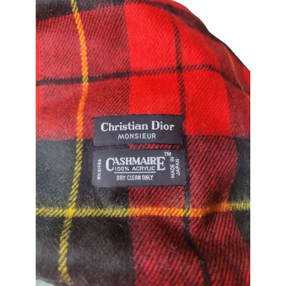 Vintage Christian Dior cashmere acrylic winter scarf - Picture 2 of 2